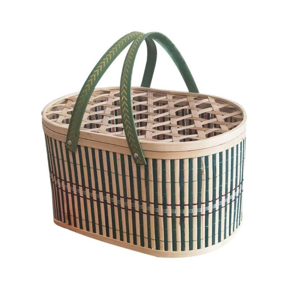 Snacks Food Gift Baskets - Прочная бамбуковая корзина ручной работы с