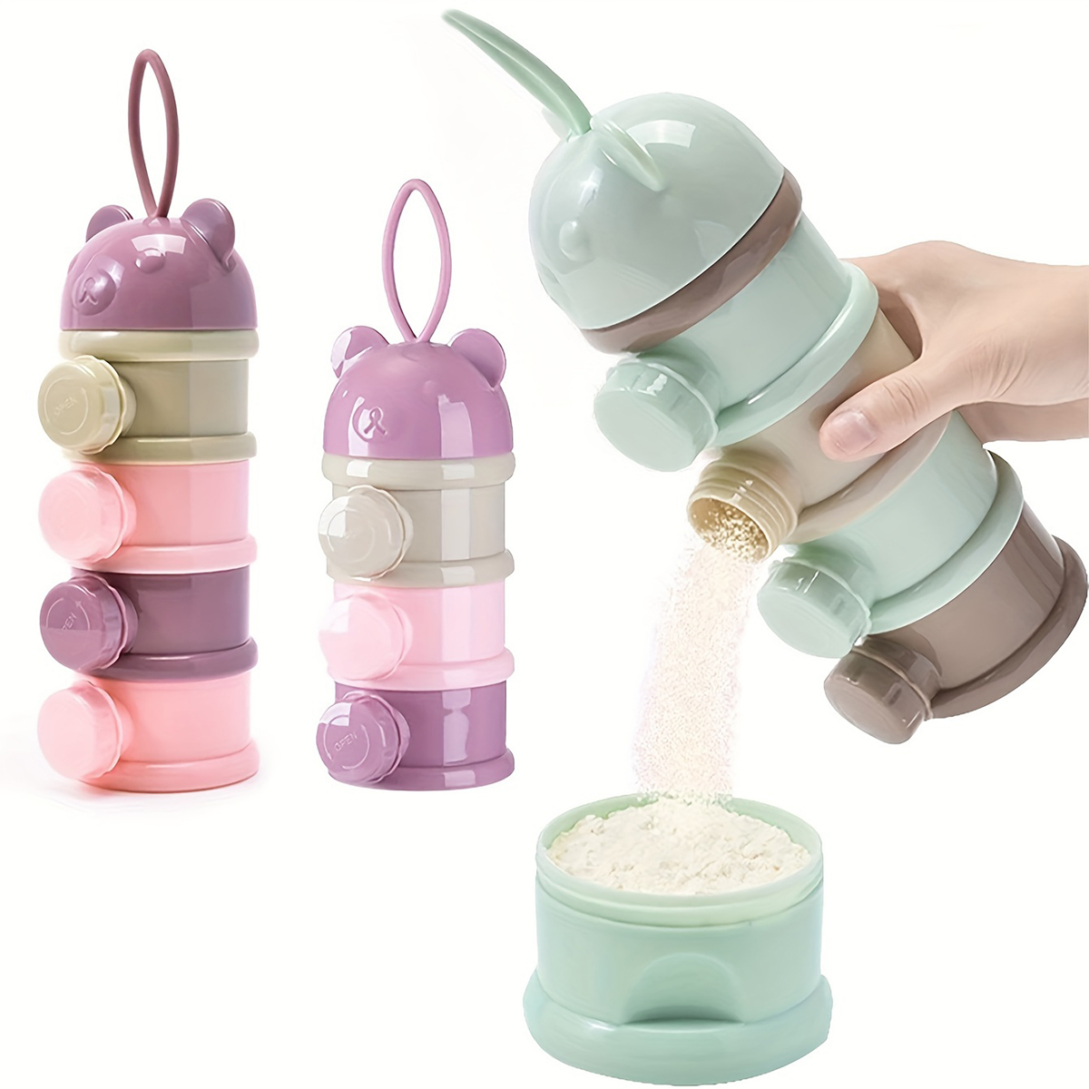 Food Snacks For 1 Year Old - Контейнер для детского сухого молока большой