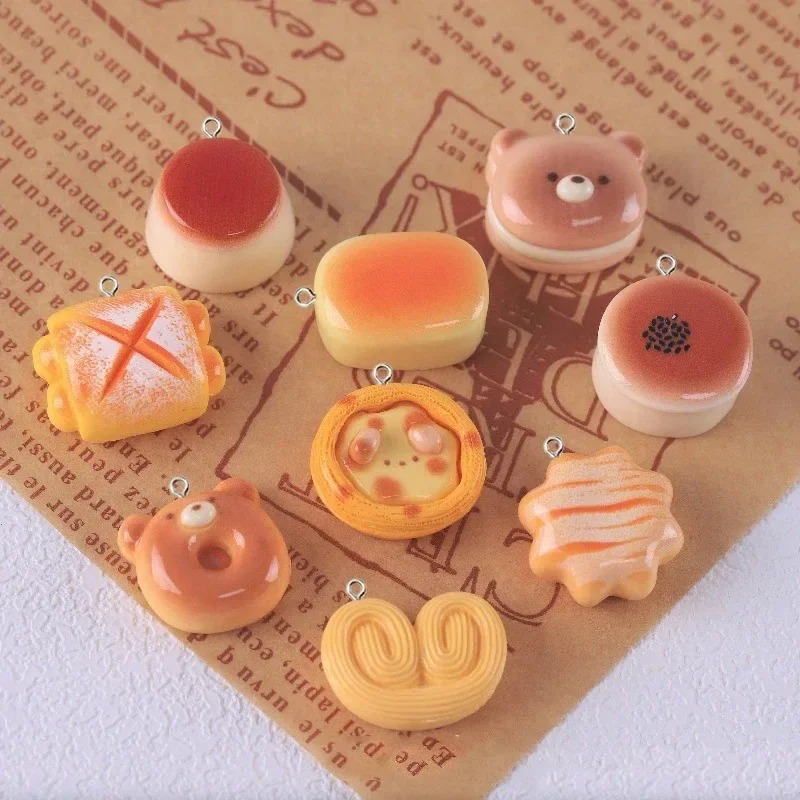 Food Snacks Party - 10 шт. милых подвесок из смолы