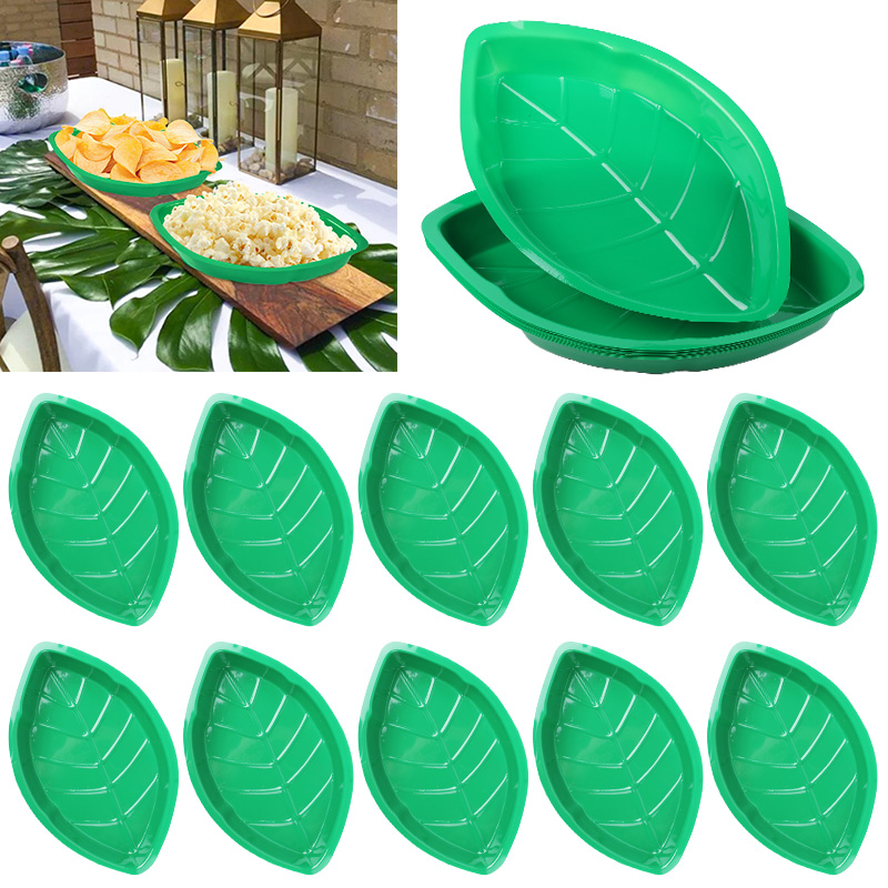 Food Snacks That Are Green - 6 шт. зеленая тарелка с пальмовым