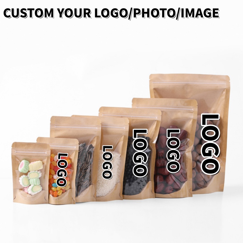 100 шт. прозрачных стоячих пак – обзор и цена Food Snacks Gifts