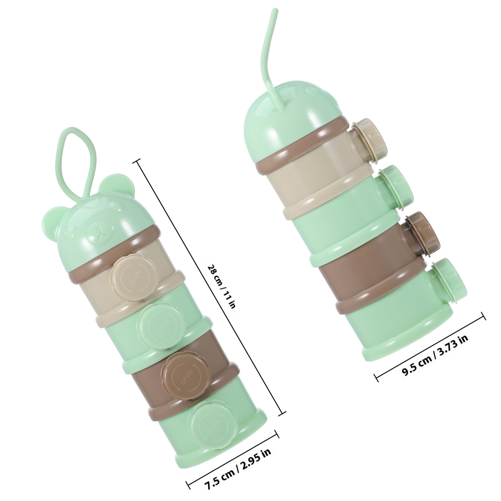 Светло-зеленый 4-ярусный конте – обзор и цена Food Snacks That Are Green