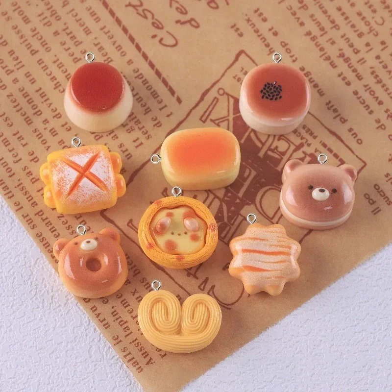 10 шт. милых подвесок из смолы – обзор и цена Food Snacks Party